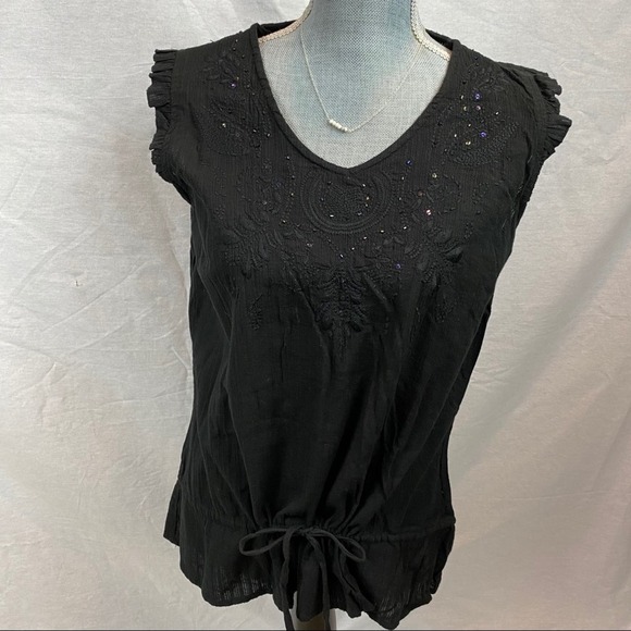 Faded Glory Black Embellished TShirt - Picture 3 of 16